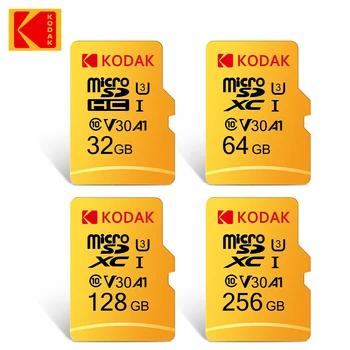 50pcs/lot קודאק כרטיסי זכרון 64G 32GB מהירות גבוהה מיקרו SD 128/256GB שיעור 10 U3 V30 UHS-אני 64GB מיני TF כרטיסי פלאש משלוח חינם