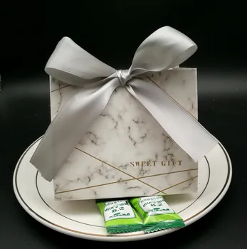 50pcs טובה ממתקים תיבת תיק חדש נייר מלאכה חתונה טובה קופסות מתנת עוגת מסיבת תיבת תיקים ידידותיים לסביבה קראפט קידום