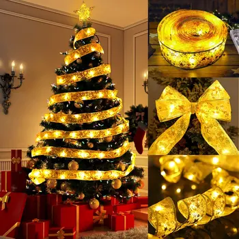 5M 10M סרט LED אור הפיות חג מולד קישוט עץ חג המולד קישוטים הביתה מחרוזת גרלנד המנורה מסיבת שנה חדשה מתנות