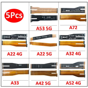 5Pcs，מקורי לסמסונג גלקסי A73 A21 A72 A22 A33 A42 A52 A32 4G A53 5G לוח האם לוח ראשי להתחבר Mainboard להגמיש כבלים