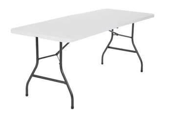 6 רגל שולחן מתקפל לבן Speckle שולחן מתקפל מסה plegable jardin מתקפל שולחן