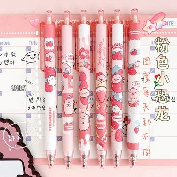 6Pcs עטים kawaii חמוד עט ציוד אמנות קוריאנית כתיבה חמוד ציוד לבית הספר כלי כתיבה עטים נייח עטים עטים kawaii