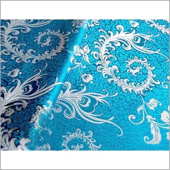 75 סנטימטר*200cm שטיח משי, בד טלאים,שמיים כחולים רקע לבן fissidens,בד משי,בד tissu