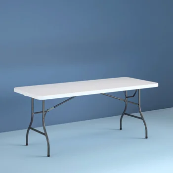 8 רגל אמצע שולחן מתקפל לבן