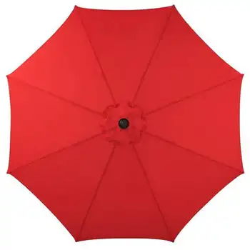 9' חיצוני להטות את השוק פטיו מטריה אדומה - חיצונית חוף גן
