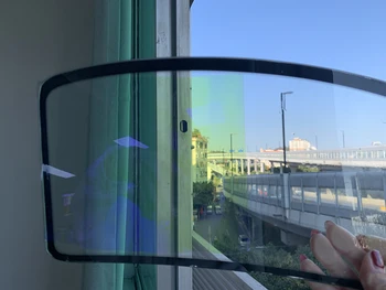 90cmX152cm זיקית Windsheild שמשת חלון המכונית הסולארית גוון סרט אור שינוי צבע הגנה מדבקה