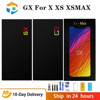 AAA+++ GX OLED עבור iPhone X XS XsMax תצוגת LCD מסך מגע דיגיטלית הרכבה נבדק לא מת פיקסל החלפת LCD נכון טון