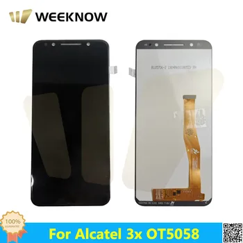 AAA עבור Alcatel 3X 2018 5058 5058D 5058T 5058A 5058Y 5058i LCD Screen Replacment לוח מגע+תצוגה דיגיטלית הרכבה OT 5058