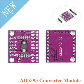 AD5593 מודול ממיר ADC DAC 8 ערוץ 2 קצת אנלוגי דיגיטלי ממיר להגדרה AD5593 מודול