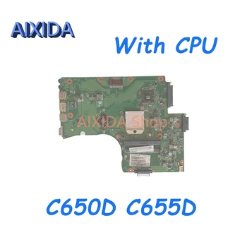 AIXIDA 6050A2357401-MB-A02 V000225010 Mainboard עבור TOSHIBA Satellite C650D C655D מחשב נייד לוח אם DDR3 חינם CPU מלאה בדיקה