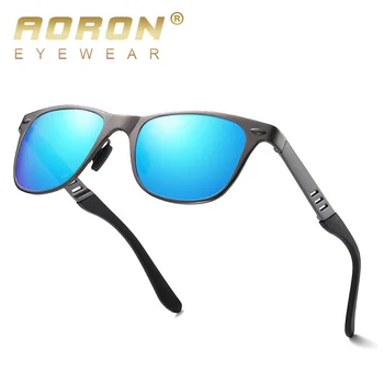 AORON מקוטב משקפי שמש לגברים נשים נהיגה משקפי ראייה TR מסגרת אלומיניום רגליים אופנה משקפי שמש UV400 Gafas דה סול