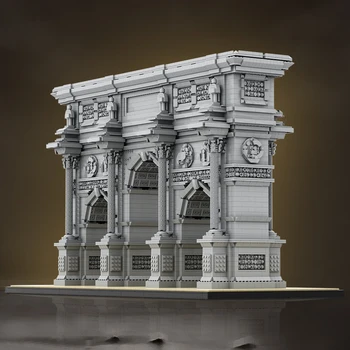 Arc de Triomphe אבני הבניין חגיגי arch בארכיטקטורה מודל Moc Gobricks סטים של DIY צעצועי המתנה ילדים למבוגרים