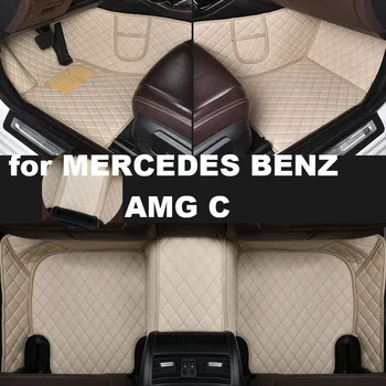 Autohome המכונית מחצלות עבור מרצדס בנץ AMG C 2008-2019 שנה גרסה משודרגת רגל קוצ ' ה שטיחים אביזרים