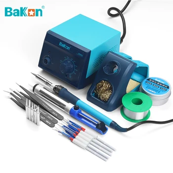 Bakon BK969A עמדת הלחמה 60W טמפרטורה מתכווננת סיבובי הידית SMD לעבד מלחם סט ריתוך תיקון ערכות כלים