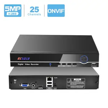 BESDER HI3536C H. 265 8CH 4K / 32CH 5MP טלוויזיה במעגל סגור NVR מקס 4K פלט אבטחה מקליט וידאו H. 265 1CH אודיו קלט/פלט 1*SATA Port