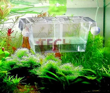 Betta Fish Tank Aquarium DurableFish רבייה תיבות כפול הבקיעה במדגרה בידוד אקרילי מיני אקווריום טנקים עמיד