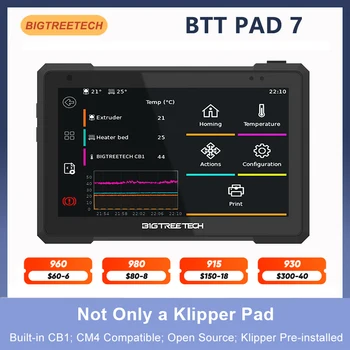 BIGTREETECH Pad 7 אינץ IPS מסך מגע Klipper 1024*600 60Hz תצוגה עם קולטנים cb1 32GB כרטיס TF על CM4 DIY Voron אנדר 3 מדפסת 3D
