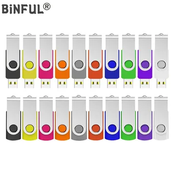BiNFUL מתכת usb flash drive 64GB כונן העט במהירות גבוהה הבזק מסוג usb מקל 2.0 4GB 8GB 16GB 32GB 128G 256G pendrive חינם סמל מותאם אישית