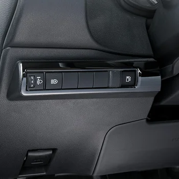 BJMYCYY רכב פנס לוח הבקרה נירוסטה מסגרת דקורטיבית טויוטה קורולה E210 2019 2020 אביזרים