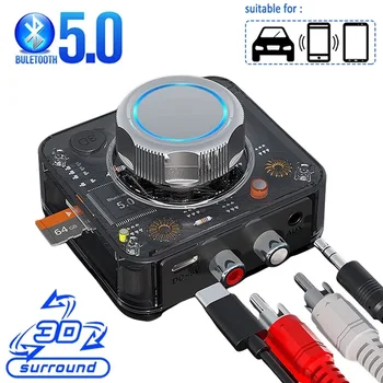 Bluetooth 5.0 מקלט אודיו 3D סטריאו מוסיקה מתאם אלחוטי כרטיס TF RCA 3.5 מ 
