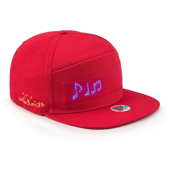 Bluetooth הוביל את הכובע לתכנות גלילת הודעה לוח התצוגה כובע היפ הופ היפ הופ למסיבת מצעד גולף, דיג קאפ