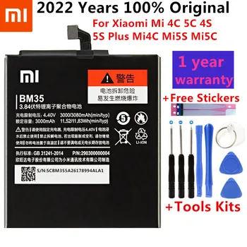 BM35 BM36 BM37 BM38 BN20 סוללה עבור Xiaomi Mi 4C 5C 4S 5S ועוד Mi4C Mi5S Mi5C החלפת סוללת ליתיום פולימר Bateria+ כלים חינם