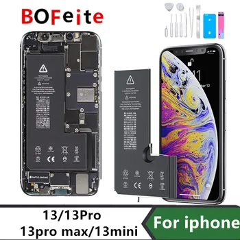 BoFeite סוללה עבור iPhone 13 13mini 13pro 13pro מקס החלפת Bateria עבור Apple iPhone סוללה, עם ערכת כלים לתיקון