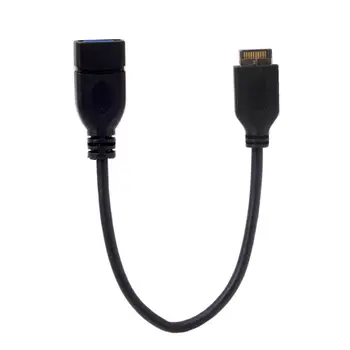 Chenyang USB 3.0 מסוג נקבה ל-USB 3.1 הלוח הקדמי כותרת כבל מאריך 20 ס 