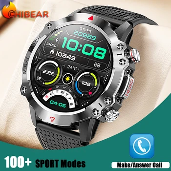 ChiBear גברים של שעון חכם המותאם אישית חיוג 450mAh סוללה IP67 עמיד למים 1.39