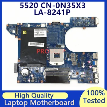CN-0N35X3 0N35X3 N35X3 עבור Dell 15R 5520 3560 סדרת 7520 מחשב נייד לוח אם SLJ8C HM77 QCL00 לה-8241P 100% מלא נבדק עובד טוב