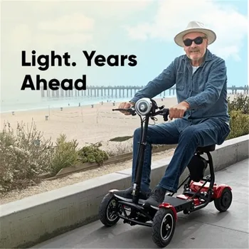 Daibot קורקינט חשמלי לנכים ארבעה גלגל קטנועים חשמליים כפול מנוע 250W ניידות סקוטר מתקפל עבור קשישים