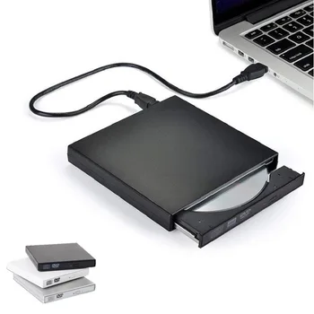 DVD חיצוני כונן דיסק USB 2.0 במהירות גבוהה DVD-ROM נגן CD-RW מבער חיצוני, כונן אופטי עבור שולחן העבודה של המחשב הנייד Windows