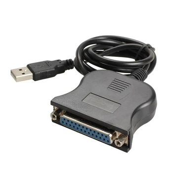 E9LB USB DB25 25pin מקבילים תקשורת כבל מתאם עבור המדפסת