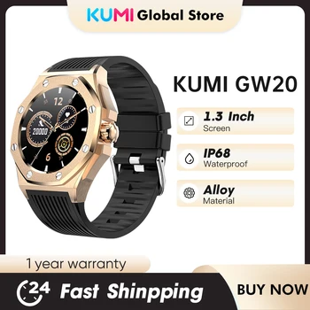 Eroy קומי GW20 שעון חכם עסקים Smartwatch גברים ספורט נירוסטה מקרה סיליקון רצועת שעון חכם שעון היד עמיד למים