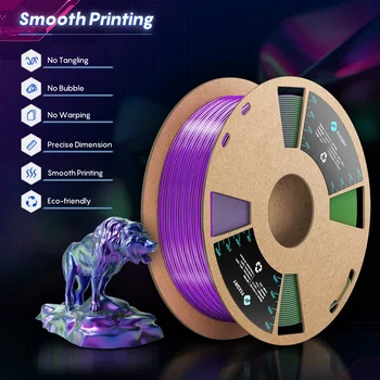 FIXDRY טריקולור מדפסת 3D נימה משי PLA 3 צבע חומרי הדפסת 3D 1.75 מ 