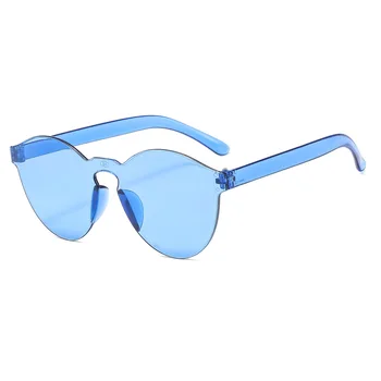 FOENIXSONG נשים שיק משקפי שמש לגברים נשים 2023 UV400 Mens משקפיים כחול כתום ורוד סגול ללא שפה Eyewear Gafas Lentes