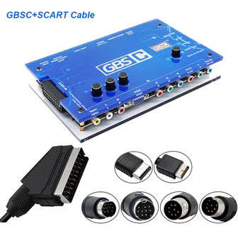 GBS שליטה Upscaler GBSC ממיר עבור משחק רטרו מסוף RGBS/Scart VGA/Ypbpr אות VGA /HDMI ממיר וידאו עבור PS2/DC