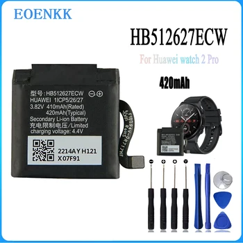 HB512627ECW סוללה עבור Huawei לצפות 2 Pro 4G 2Pro EO-DLXXU שעון עיצוב פורשה GT FTN-B19 420mAh סוללה מקורית + כלי