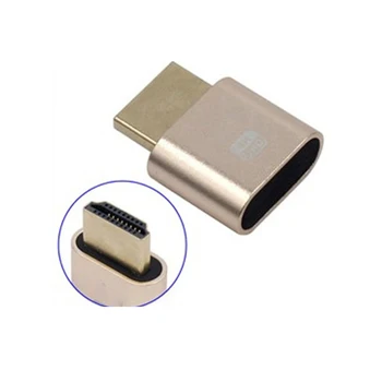 HDMI-התואם וירטואלי תצוגת 4K UHD EDID Dummy Plug EDID רוח תצוגה מזויף נעילה עבור כרטיס המסך BTC כרייה כורה