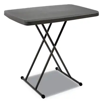 IndestrucTable קלאסי אישי שולחן מתקפל, 30 x 20 x 25 ל-28 גבוהה, פחם רב תכליתיים חיצוני קמפינג מתקפל שולחן