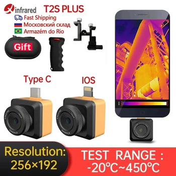 InfiRay מצלמה הדמיה תרמית עבור טלפון חכם T2S בנוסף P2 סוג אנדרואיד C PCB קומה חום בדיקה תרמית אינפרא אדום Imager