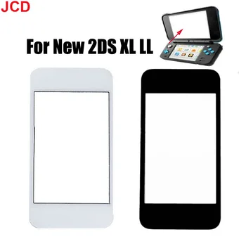 JCD 1pcs העליון העליון מגן מסך קדמי LCD כיסוי העדשה החדשה 2DS XL LL שחור לבן פלסטיק ואביזרים החלפה