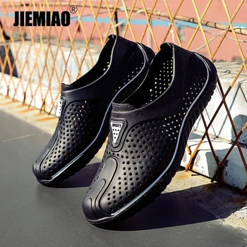 JIEMIAO 2022 גברים לנשימה סנדלים אווה קיץ חוף כפכפים סנדלים חדשים שקופיות חיצונית הליכה נוחות נעלי ספורט נעלי
