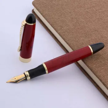 jinhao 450 בעט אדום כהה התבנית מצופות זהב לקצץ הציפורן נייר משרדי, ציוד לביה 