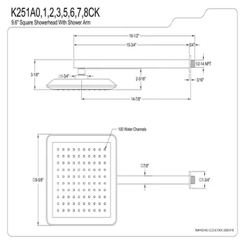 K251A1CK מקלחת Scape 9-5/8