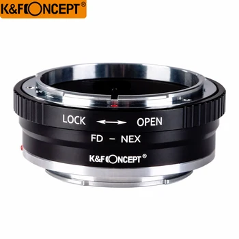 K&F המושג FD-NEX II עדשת מצלמה מתאם טבעת קנון FD העדשה על Sony NEX E-mount גוף מצלמה NEX NEX3 NEX5 NEX5N NEX7