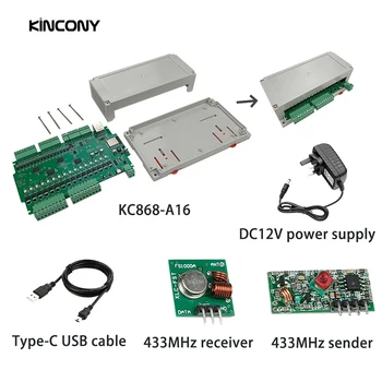 KC868-A16 ESP32 פיתוח המנהלים ESPhome Arduino Tasmota WiFi/Ethernet MQTT קלט דיגיטלי עבור איפוס עצמי מפסק בקיר קשר
