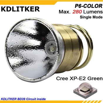 KDLITKER P6-צבע Cree XP-E2 כחול 470nm 280 Lumens 3V - 9V 1-ניתוח מצב P60 Drop-in (דיה. 26.5 מ 