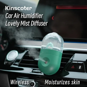 KINSCOTER קריקטורה חמודה בובה המכונית Wireless אוויר אדים מיני USB נייד מפזר ערפל מטהר במתנה