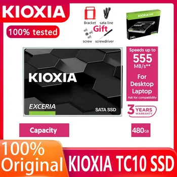 Kioxia Internal Solid State Drive TC10 EXCERIA 480GB SSD 2.5 inch SATA III, דיסק קשיח דיסק קשיח HD SSD במחשבים ניידים